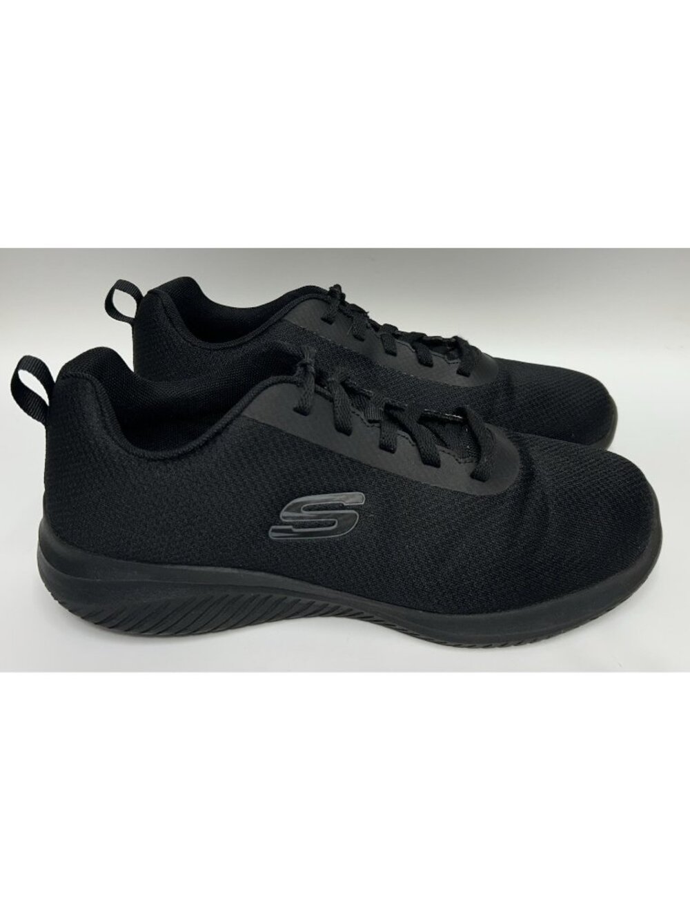 Skechers Work Shoes Men’s 9.5 Wide Black Ultra Flex 3.0 Daxtin Slip Resistant